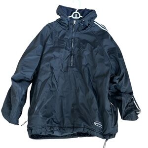 Abercrombie and Fitch Men’s Waterproof Fleece Lined Hooded Navy Jacket Navy XL